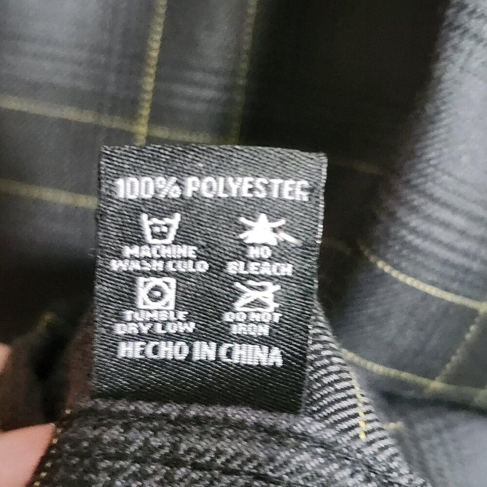 Dixxon Flannel Co Flannel Shirt Mens XL Black Gray Plaid The Raven D-TECH Snap - Picture 7 of 10